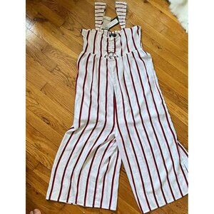 NWT Stripped Jumpsuit Womens Size Small